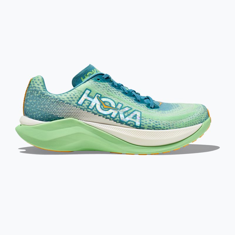 Herren Laufschuhe HOKA Mach X ocean mist/lime glow 12