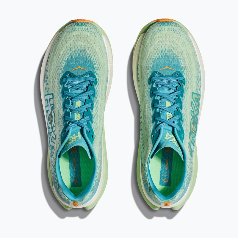 Herren Laufschuhe HOKA Mach X ocean mist/lime glow 16