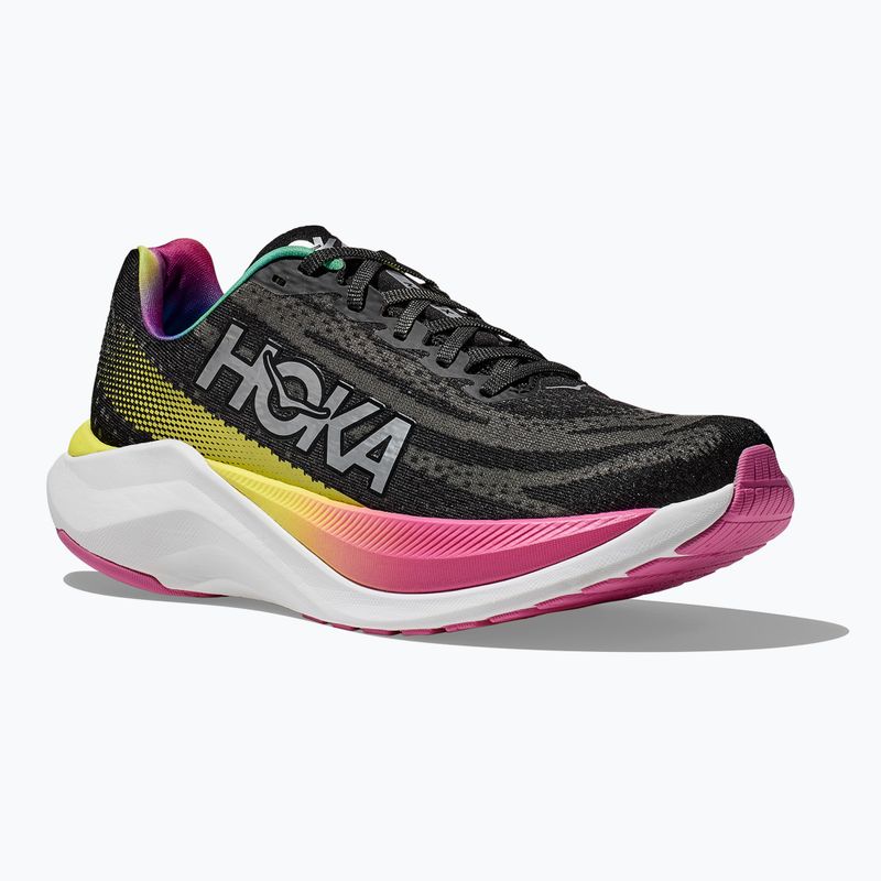 Herren Laufschuhe HOKA Mach X schwarz/silber 8