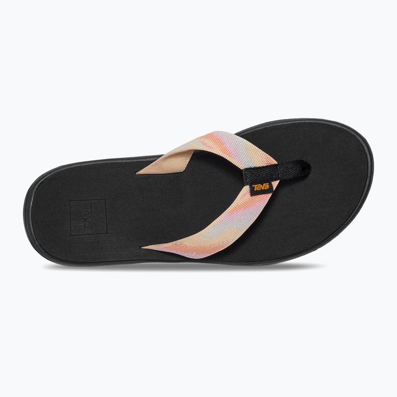 Damen Teva Voya Flip flip flops magischer Pfirsich Blüte 12