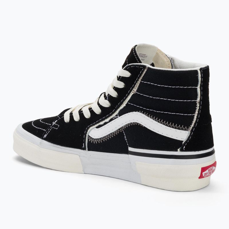 Schuhe Vans SK8-Hi Reconstruct black/true white 3