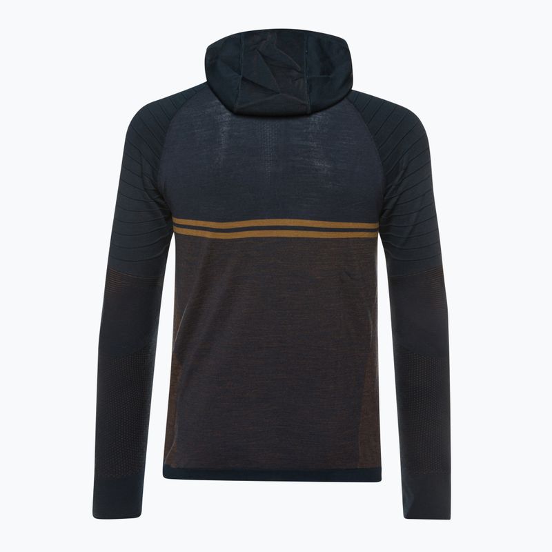 Smartwool Intraknit Merino Tech Herren Thermopullover tief navy-fuchsbraun 4