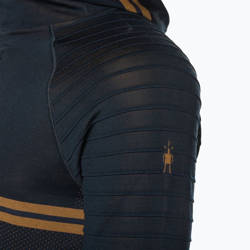 Smartwool Intraknit Merino Tech Herren Thermopullover tief navy-fuchsbraun 5