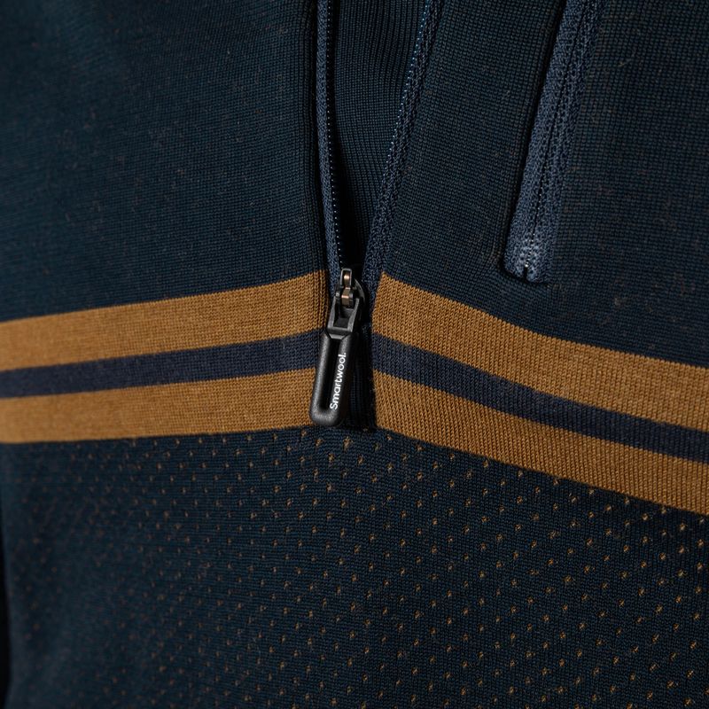 Smartwool Intraknit Merino Tech Herren Thermopullover tief navy-fuchsbraun 6