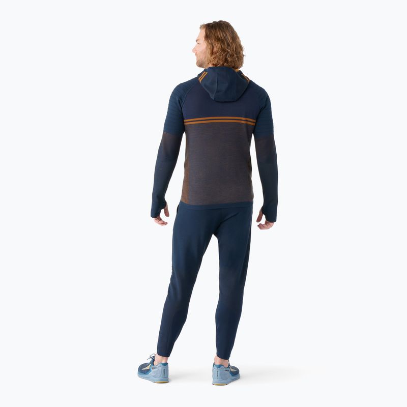Smartwool Intraknit Merino Tech Herren Thermopullover tief navy-fuchsbraun 2