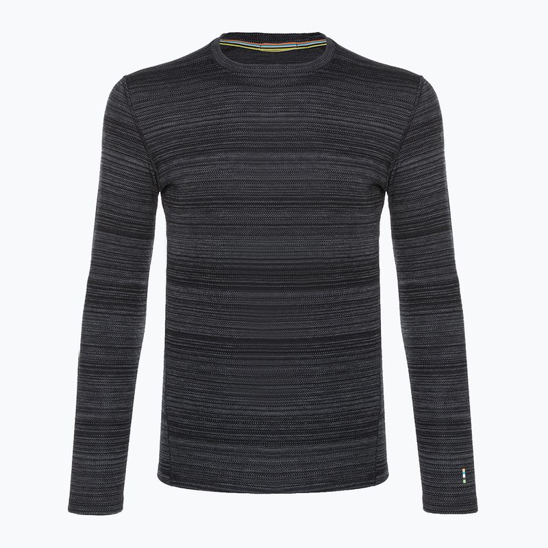 Herren Smartwool Merino 250 Baselayer Crew Boxed Thermo-T-Shirt schwarz Farbverschiebung