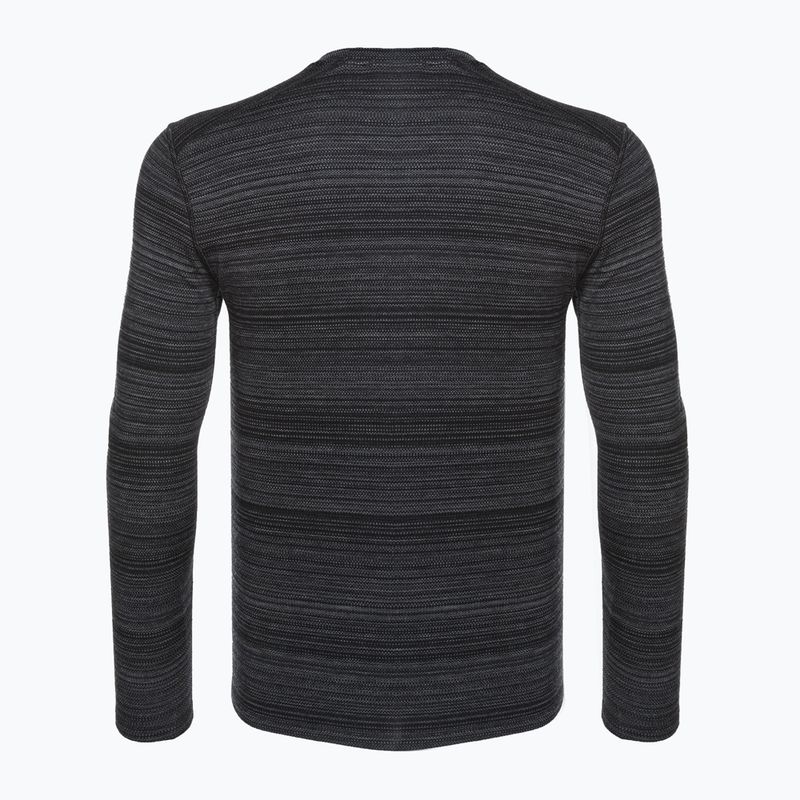 Herren Smartwool Merino 250 Baselayer Crew Boxed Thermo-T-Shirt schwarz Farbverschiebung 2