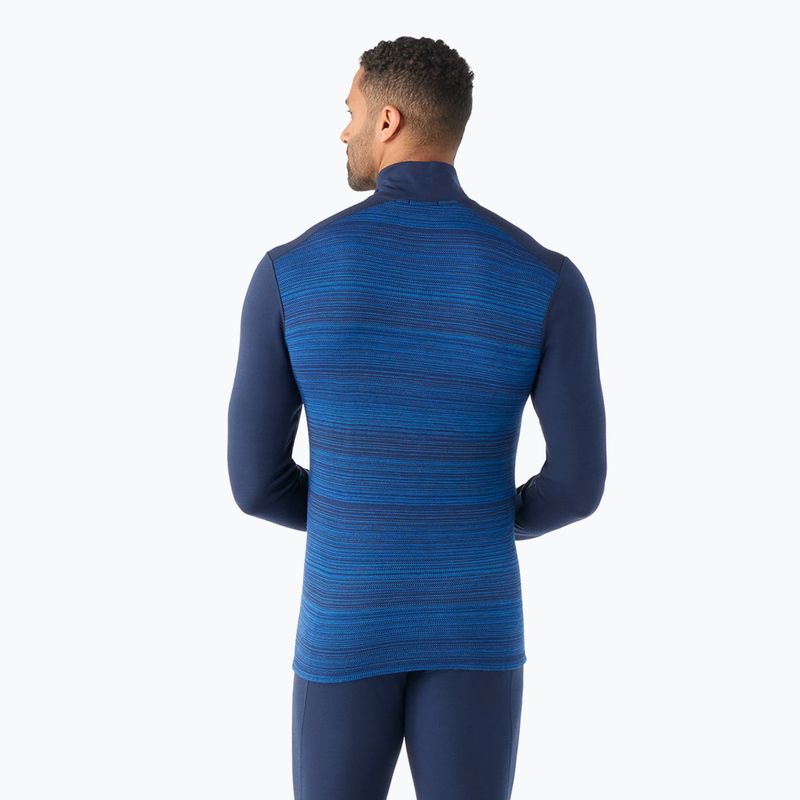 Herren-Thermoaktivshirt Smartwool Merino 250 Baselayer 1/4 Zip Boxed deep navy color shift 2