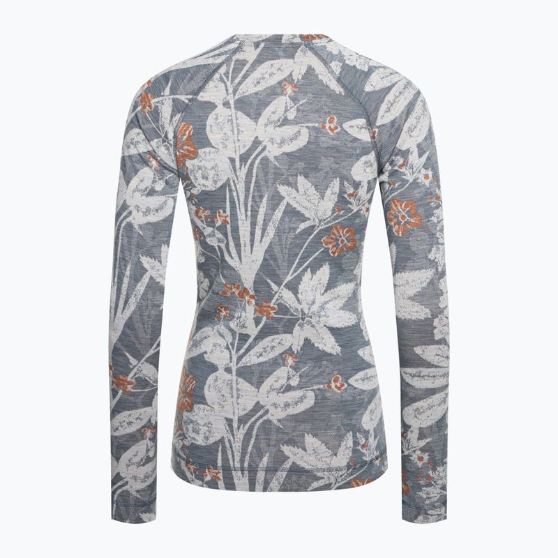 Damen-Thermoaktivshirt Smartwool Merino 250 Baselayer Crew Boxed winter sky floral 4