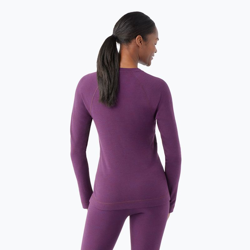 Damen-Thermoaktivshirt Smartwool Merino 250 Baselayer Crew Boxed purple iris heather 2
