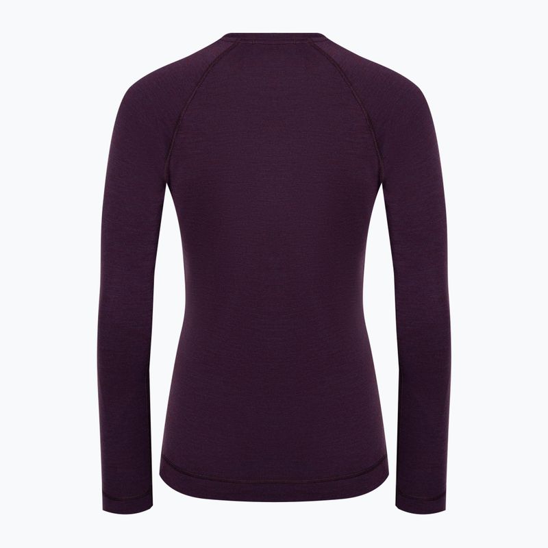 Damen Smartwool Merino 250 Baselayer Crew Boxed Thermo-Longsleeve lila iris heather 4