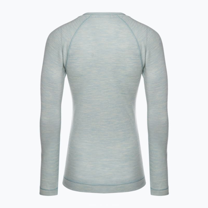 Smartwool Merino 250 Baselayer Crew Damen Boxed Winter Sky Heather Thermo-T-Shirt 4