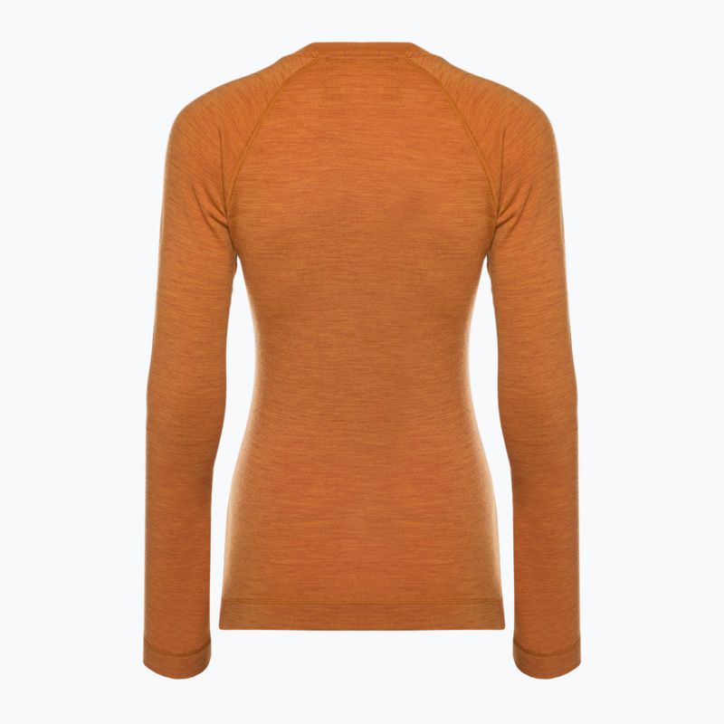 Damen Smartwool Merino 250 Baselayer Crew Boxed Thermo-T-Shirt maralade heather 4