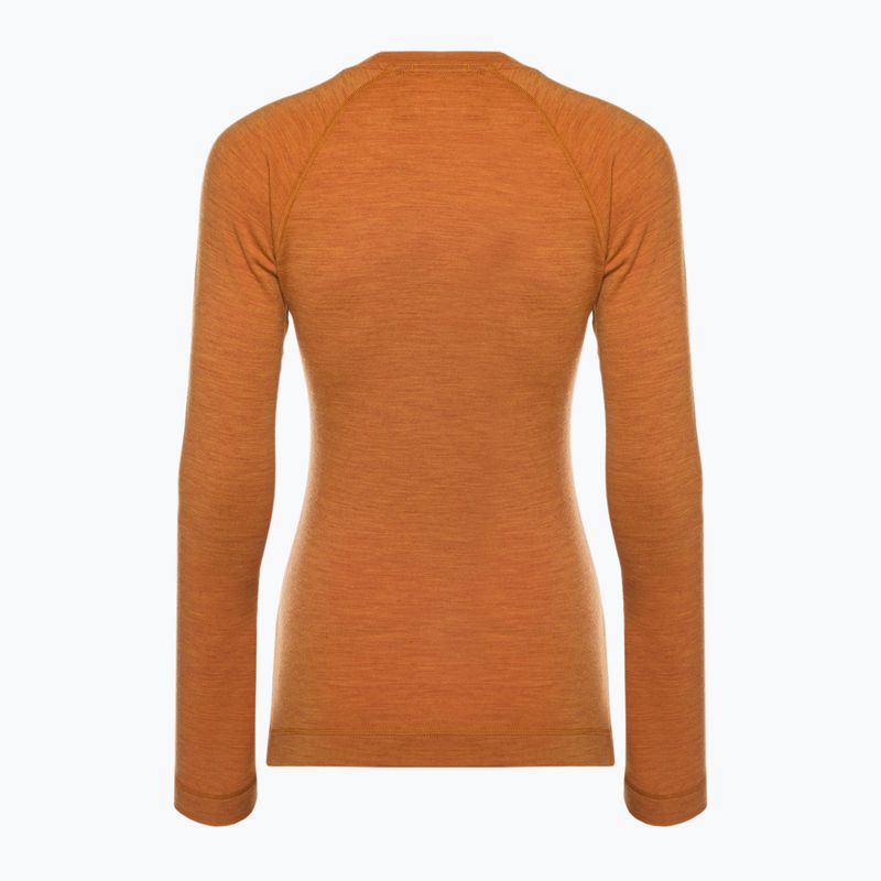 Damen-Thermoaktivshirt Smartwool Merino 250 Baselayer Crew Boxed marmalade heather 4