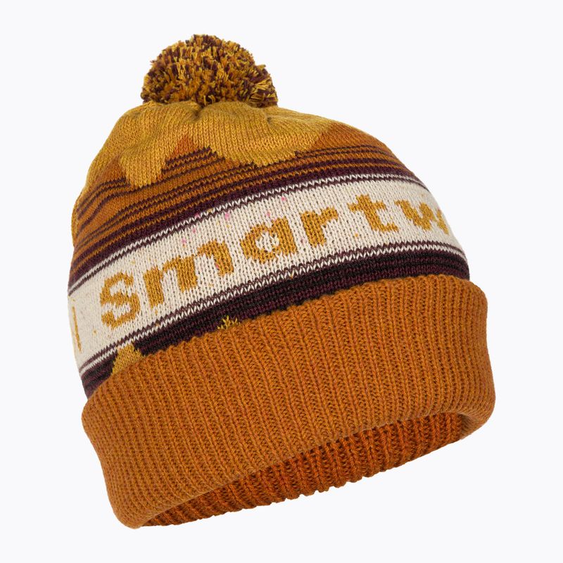 Smartwool Knit Winter Pattern POM Honig Gold Heather Mütze
