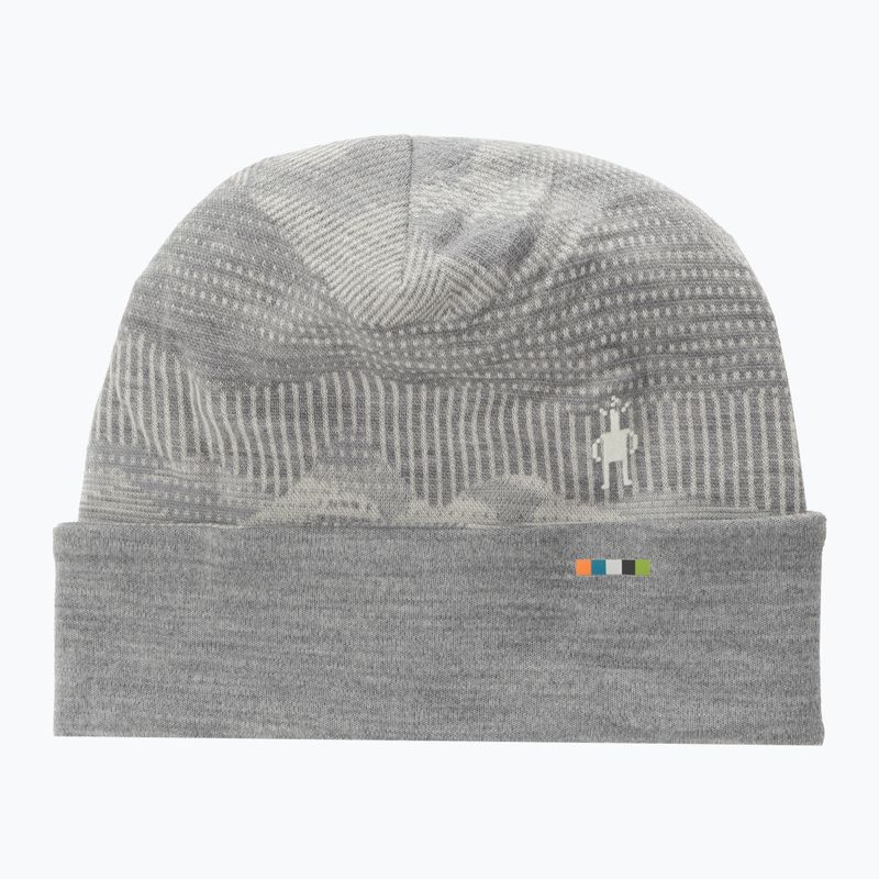 Smartwool Merino Reversible Cuffed hellgrau Berglandschaft Mütze 5