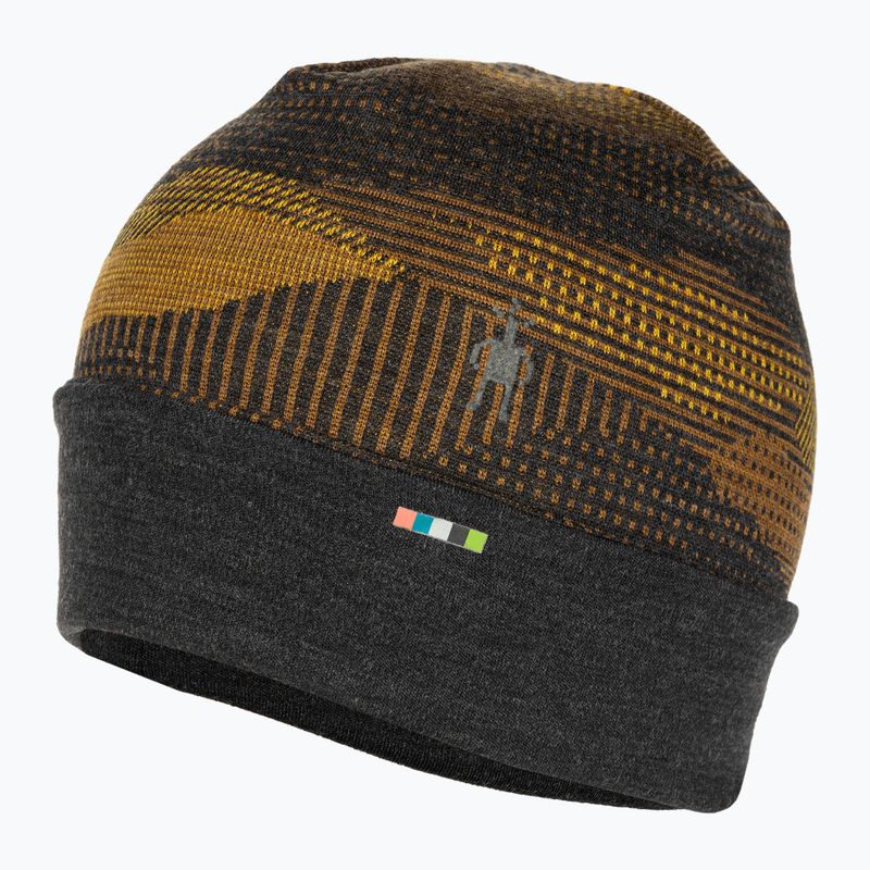 Smartwool Merino Reversible Cuffed Holzkohle mtn scape cap