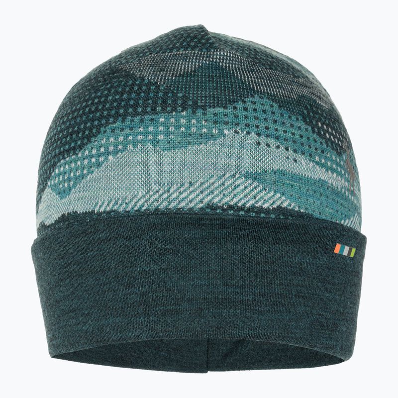 Smartwool Merino Reversible Cuffed Mütze twilight blue mtn scape 2