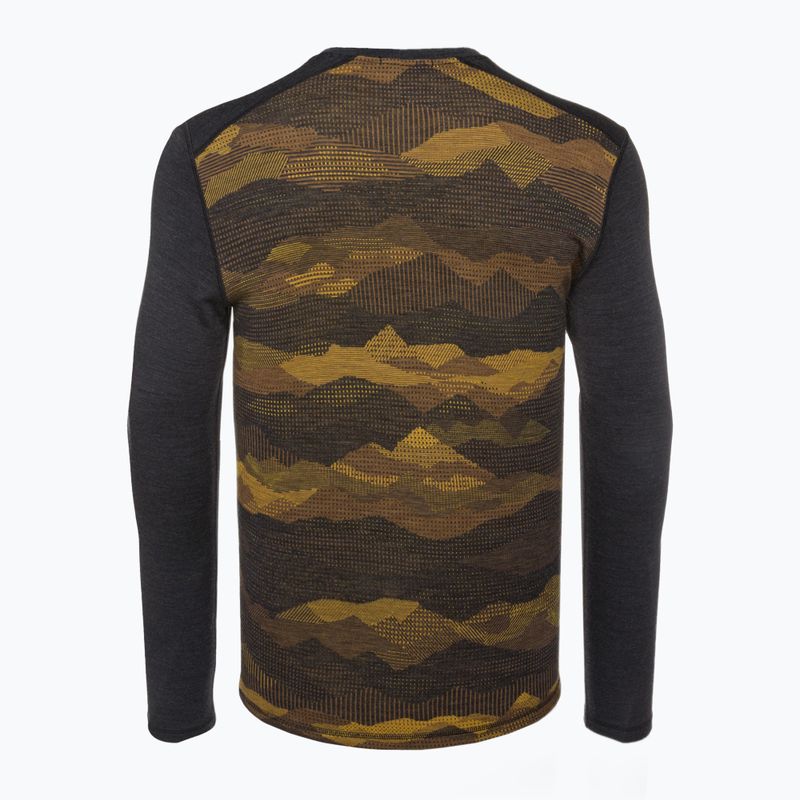 Thermoaktives Herren-Sweatshirt Smartwool Merino 250 Baselayer Crew Boxed charcoal mtn scape 4