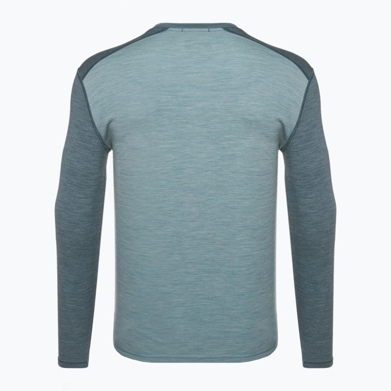 Herren Smartwool Merino 250 Baselayer Crew Boxed zinnblau-bleihaltiges Thermo-T-Shirt 4