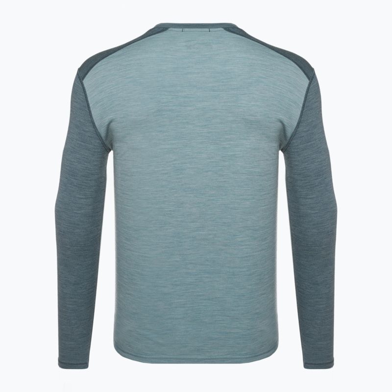 Herren Thermoaktiv-Longsleeve Smartwool Merino 250 Baselayer Crew Boxed pewter blue-lead 4