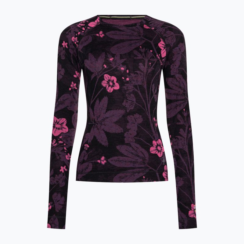Damen-Thermoaktivshirt Smartwool Merino 250 Baselayer Crew Boxed purple iris floral 3
