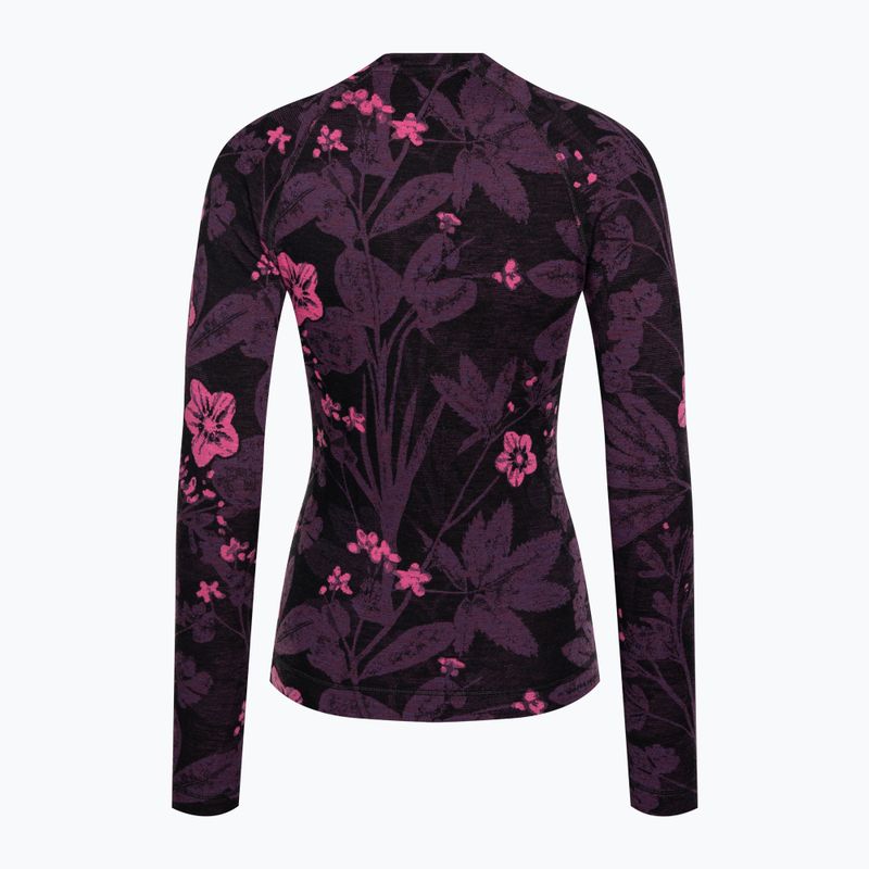 Damen-Thermoaktivshirt Smartwool Merino 250 Baselayer Crew Boxed purple iris floral 4