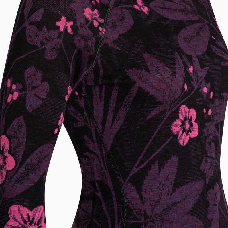 Damen-Thermoaktivshirt Smartwool Merino 250 Baselayer Crew Boxed purple iris floral 5