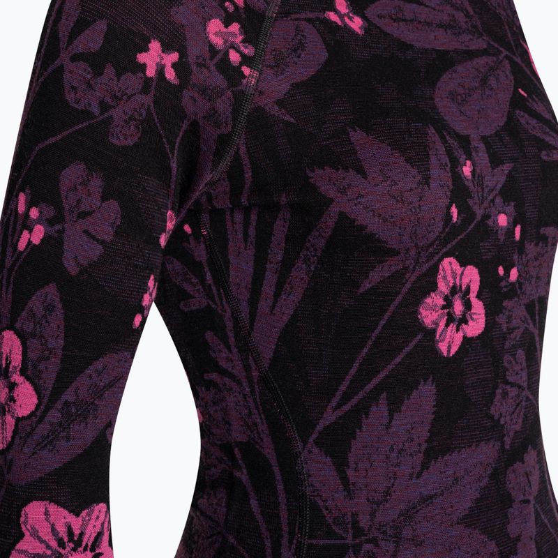 Frauen Smartwool Merino 250 Baselayer Crew Boxed lila Iris floral thermische Longsleeve 5