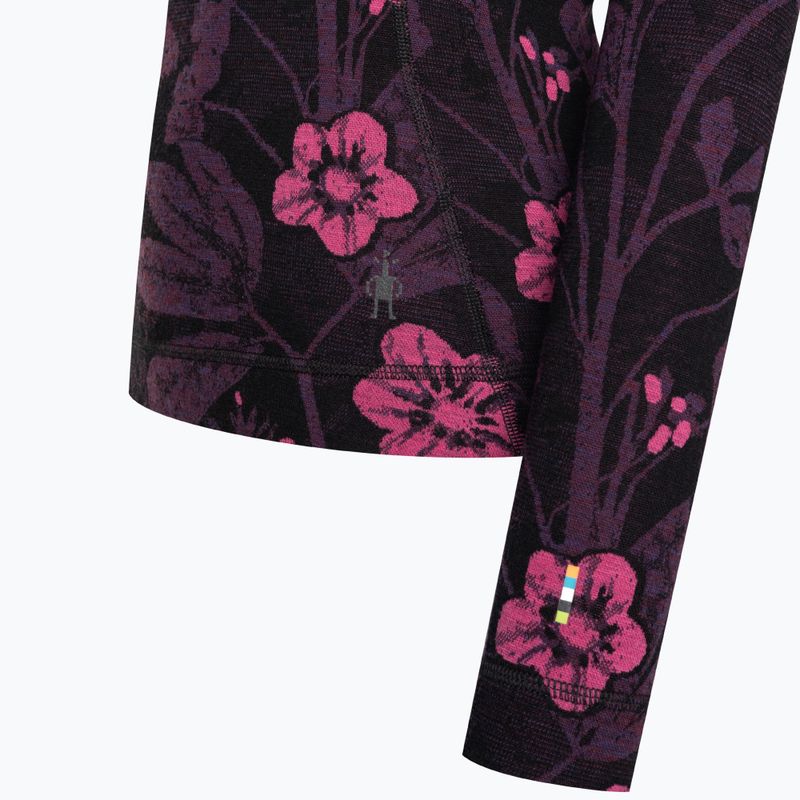 Damen-Thermoaktivshirt Smartwool Merino 250 Baselayer Crew Boxed purple iris floral 6