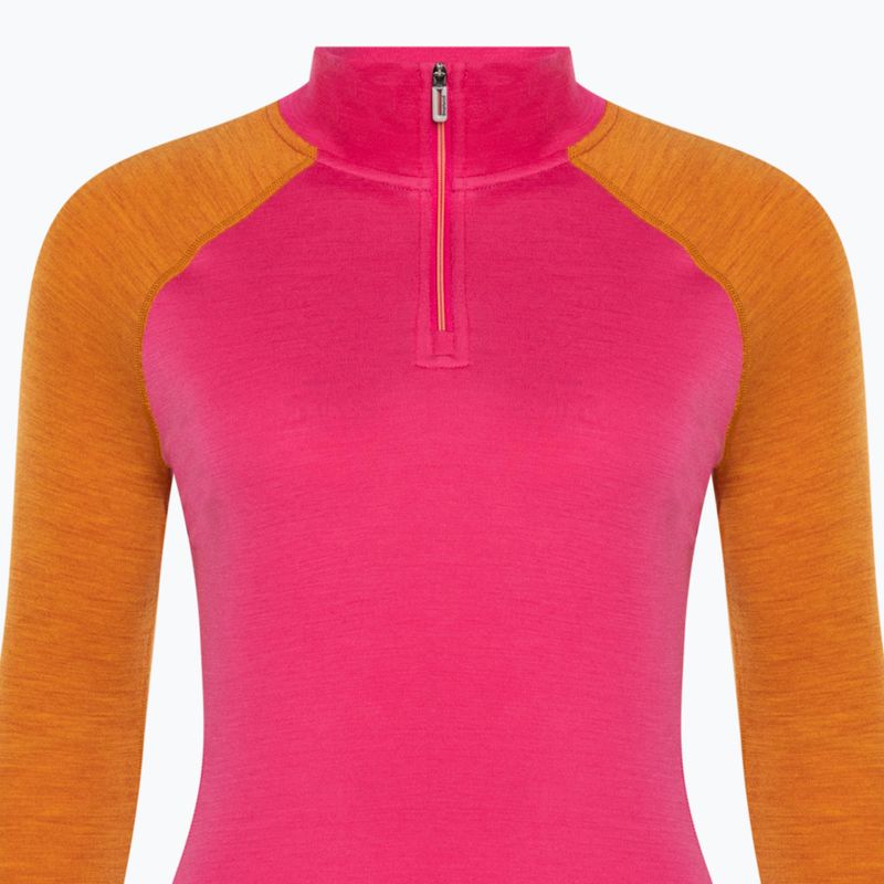 Damen Smartwool Classic Thermal Merino Baselayer 1/4 Zip Boxed Power Pink Longsleeve 5