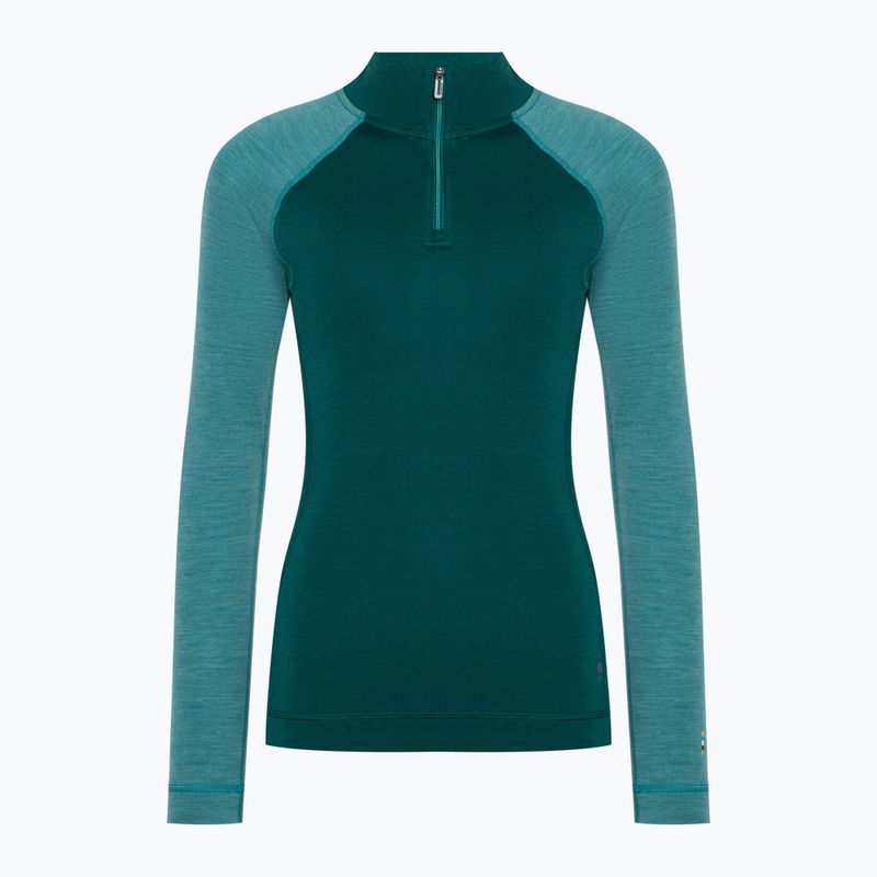 Damen Smartwool Classic Thermal Merino Baselayer 1/4 Zip Boxed Smaragd thermische Longsleeve 3