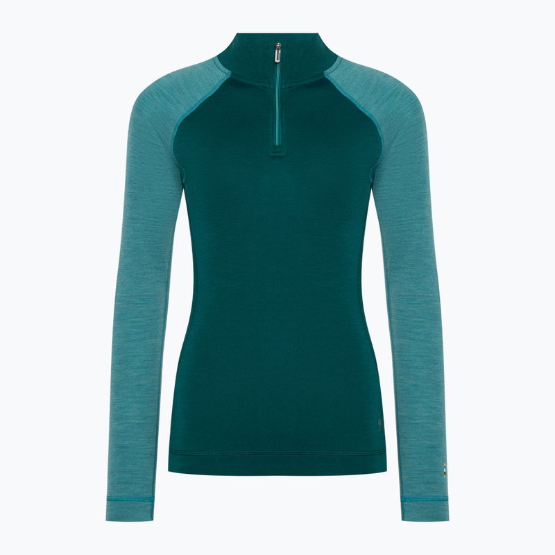 Damen-Thermoaktiv-Longsleeve Smartwool Classic Thermal Merino Baselayer 1/4 Zip Boxed emerald 3