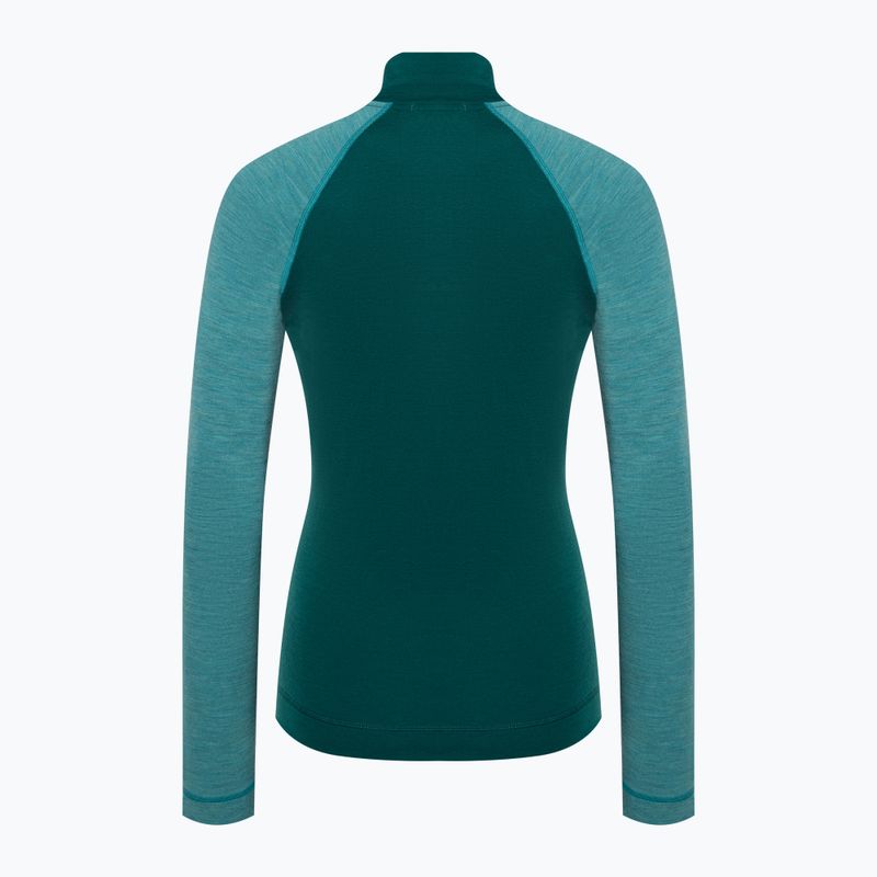 Damen-Thermoaktiv-Longsleeve Smartwool Classic Thermal Merino Baselayer 1/4 Zip Boxed emerald 4