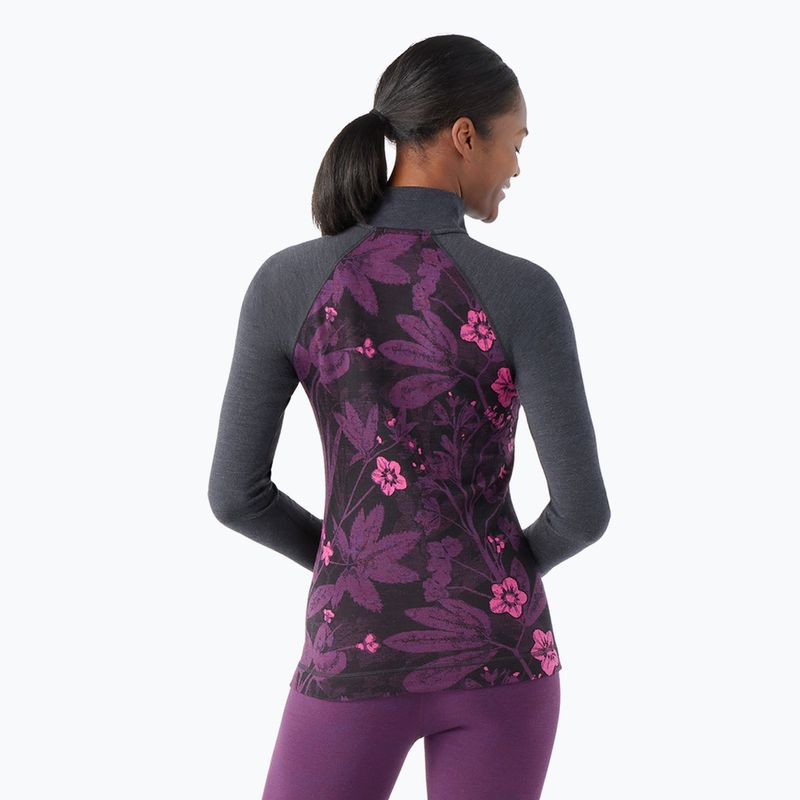 Damen-Thermoaktivshirt Smartwool Classic Thermal Merino Baselayer 1/4 Zip Boxed purple iris 2