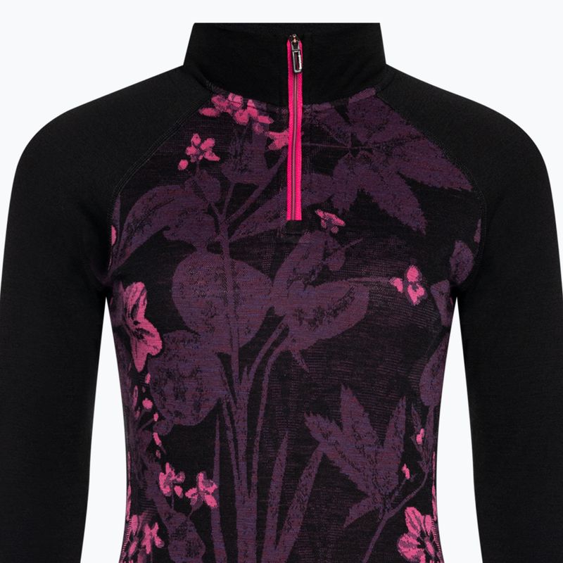 Damen-Thermoaktivshirt Smartwool Classic Thermal Merino Baselayer 1/4 Zip Boxed purple iris 5