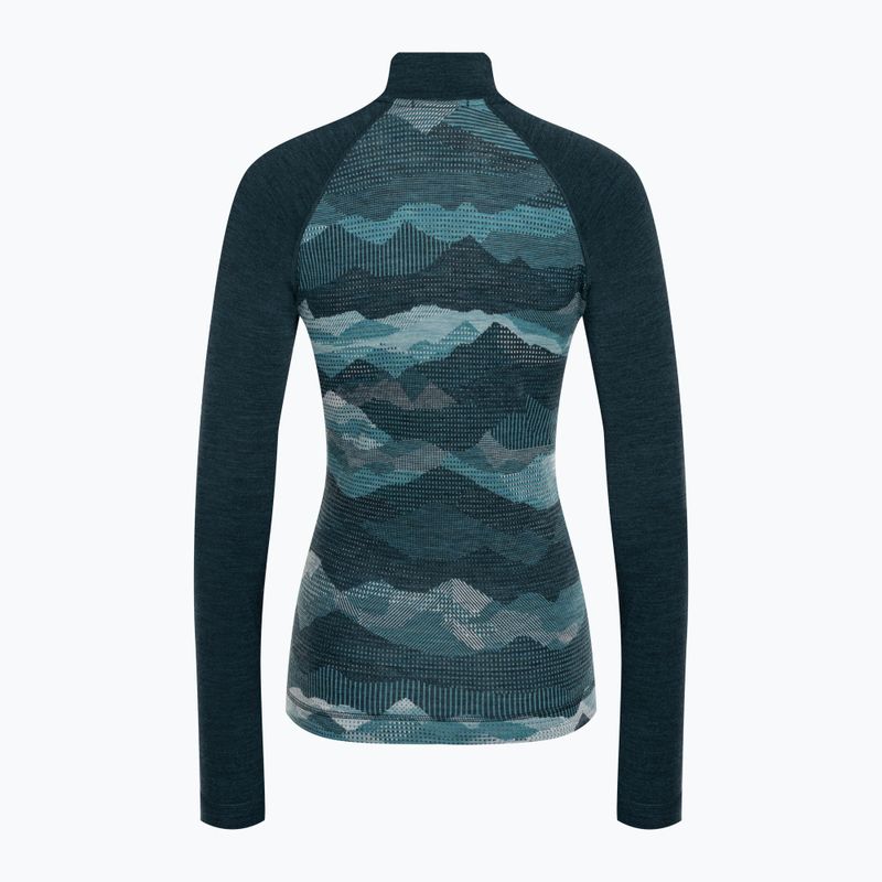 Damen-Thermoaktivshirt Smartwool Classic Thermal Merino Baselayer 1/4 Zip Boxed twilight 4