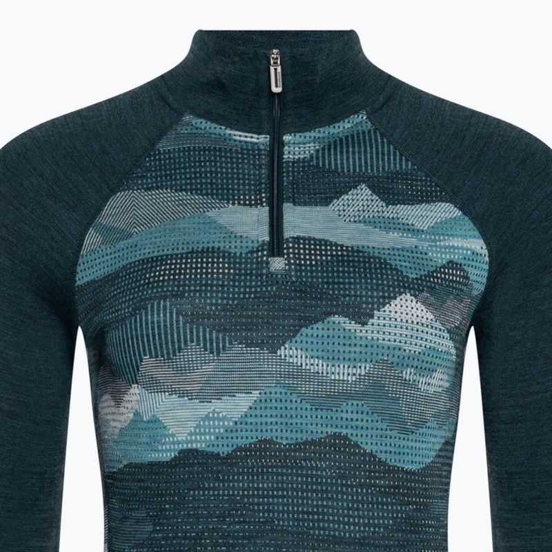 Women's Smartwool Classic Thermal Merino Baselayer 1/4 Boxed Thermo-Longsleeve twilight blue 5