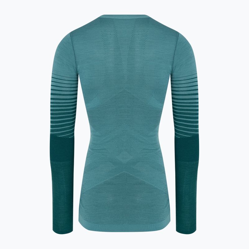 Damen-Thermoaktivshirt Smartwool Intraknit Thermal Merino Baselayer Pattern Crew cascade 4