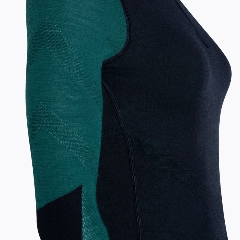Damen-Thermoaktiv-Longsleeve Smartwool Intraknit Thermal Merino Baselayer Colorblock 1/4 Zip navy 5