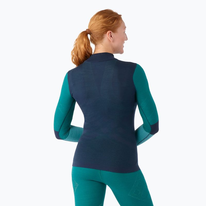 Smartwool Intraknit Thermal Merino Baselayer Damen Colorblock Langarm 1/4 deep navy 2