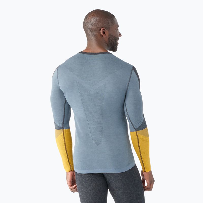Herren Thermoaktiv-Funktionsshirt Smartwool Intraknit Thermal Merino Baselayer Colorblock Crew charcoal 2