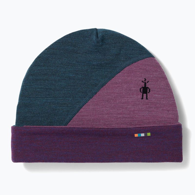 Smartwool Thermal Merino Colorblock Wintermütze twilight blue heather