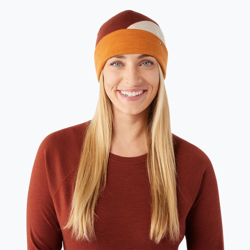 Smartwool Thermal Merino Colorblock Wintermütze Marmelade Heidekraut 2