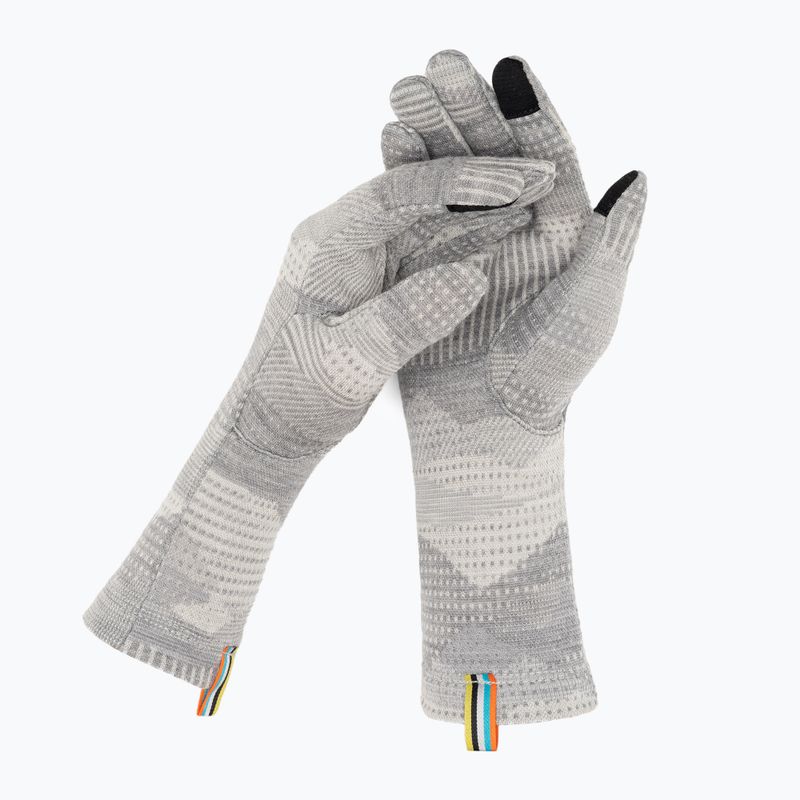 Smartwool Thermal Merino hellgrau Berglandschaft Trekking-Handschuhe