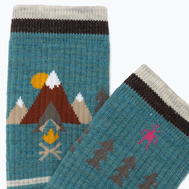 Damen Trekkingsocken Smartwool Hike Light Cushion Under The Stars Crew cascade grün