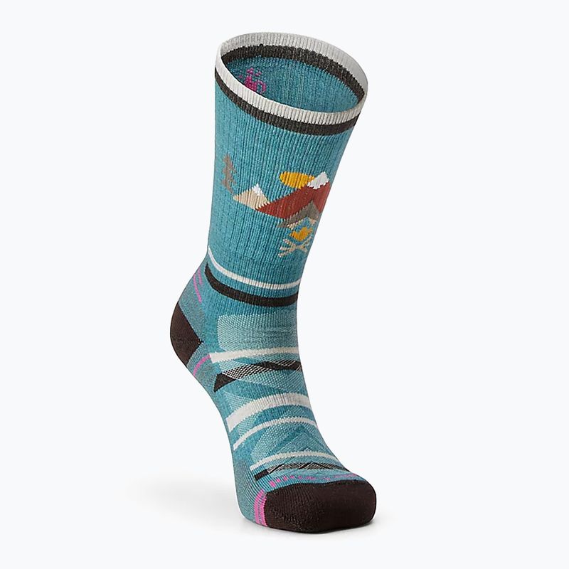 Damen Trekkingsocken Smartwool Hike Light Cushion Under The Stars Crew cascade grün