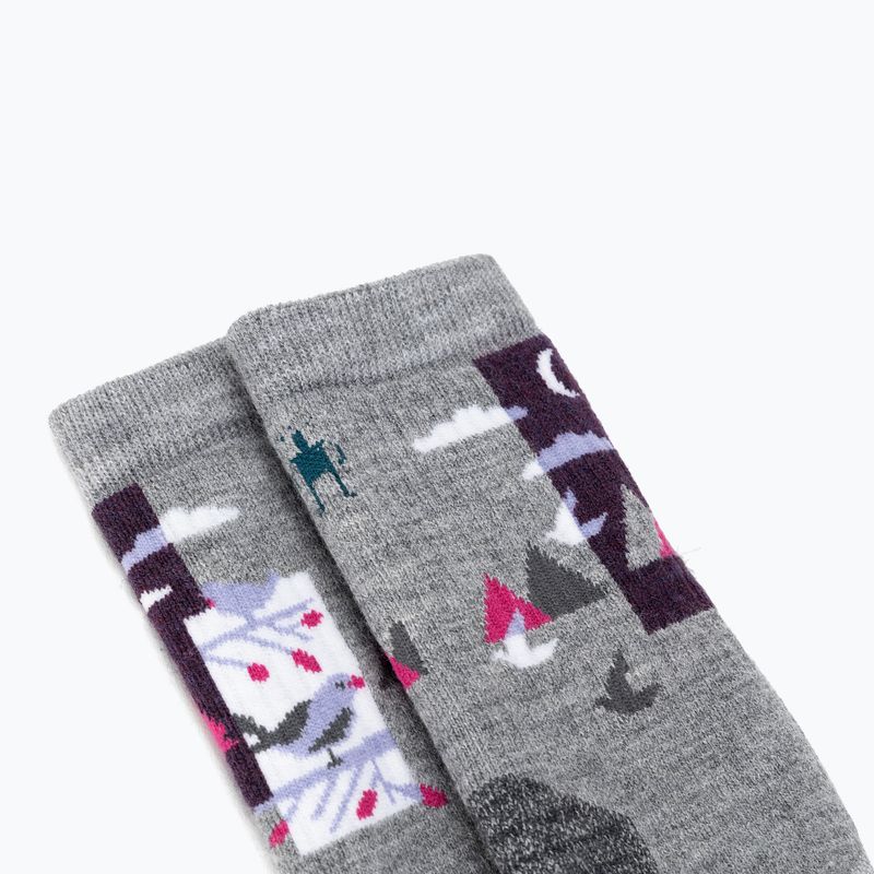 Damen Trekkingsocken Smartwool Hike Full Cushion Alpine Perch Crew hellgrau