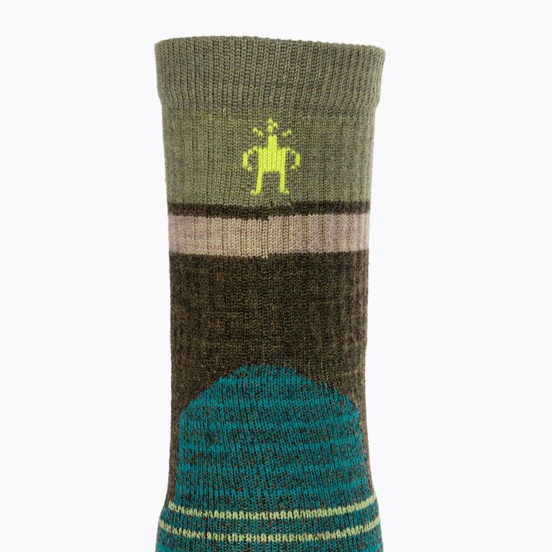 Smartwool Hike Light Cushion Winding Trail Crew Militär-Olive Trekkingsocken 3