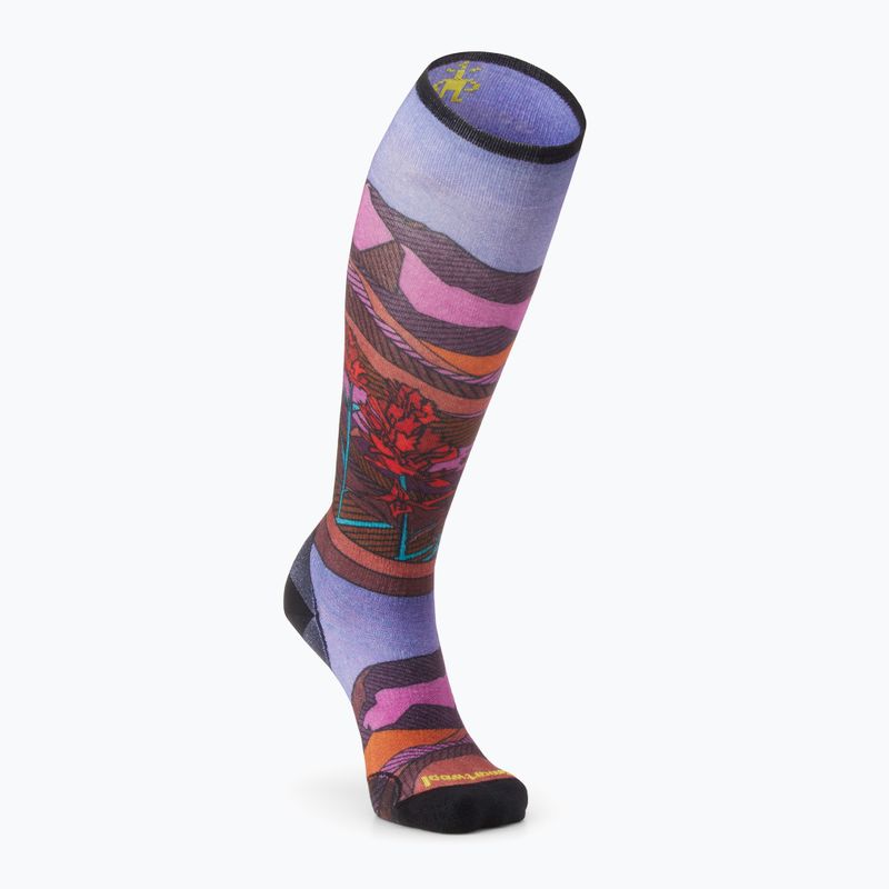 Smartwool Damen Skisocken Ski Zero Cushion Floral Field Print OTC picante